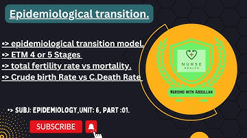 Epidemiological transition in urdu | Post-Rn 2nd semester| Unit# 6,part#1| Epidemiology |