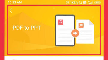 How To Convert PDF To PPT in WPS Office Android