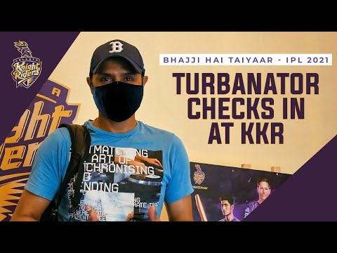 Harbhajan Singh checks in at the KKR Team Hotel | Hai Taiyaar IPL 2021