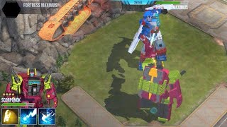 MAX LEVEL 20 4* SCORPONOK gameplay [ TRANSFORMERS EARTH WARS ]