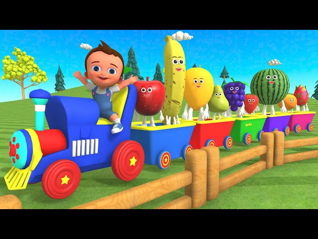 Little Babies Fun Play and Learning Fruits Names for Children | Kids Learning Educational 3D Cartoon class=