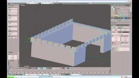 Modelling Castle in Blender 2 53 TUTORIAL  part 1