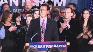 Sentor Rick Santorum's Iowa Caucus Victory Speech
