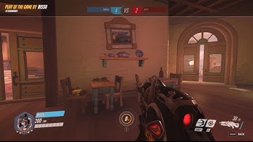 Overwatch Widow 1v1 flying hook shot