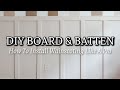 DIY BOARD &amp; BATTEN ACCENT WALL | WAINSCOTING &amp; WALLPAPER | ACCENT WALL IDEAS | DIY BEDROOM MAKEOVER