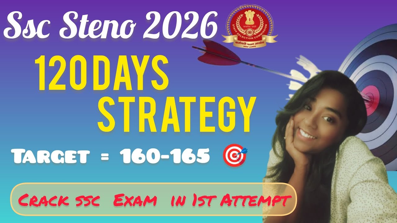 SSC STENO 2026 | 120 DAYS TARGET SERIES | Target MEA | BEST STUDY ...