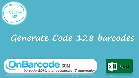 How to create, print Code 128 barcodes in Microsoft Excel using Excel Barcode add-in. No font.