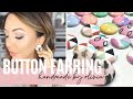 How to make button earring | Watch Me Create | Olivia Heyward