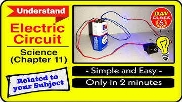 🔦Learn about Circuits Science Chapter 11 Class 6 Dav Electric Current and Circuits The Living World