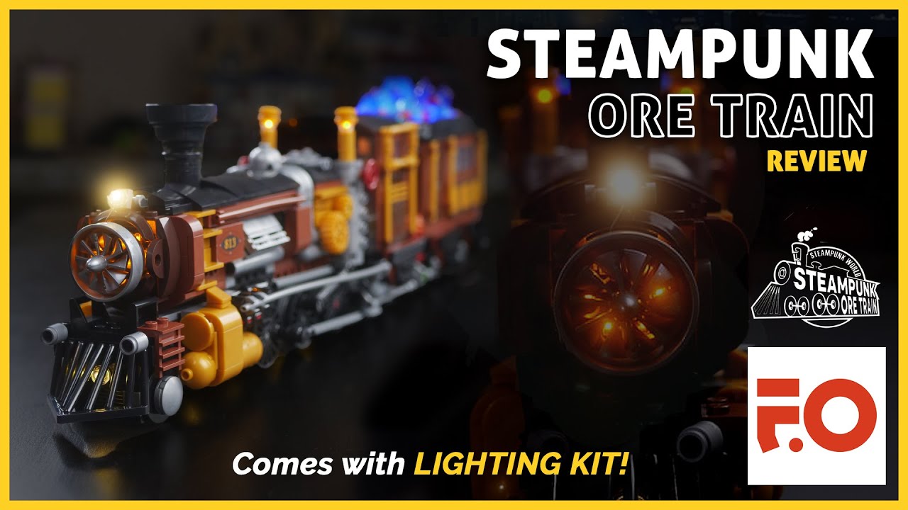 Steampunk Ore Train with LIGHTS! (and it's affordable)