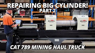Repairing a BIG Mining Truck Cylinder Barrel | Part 2 | Honing & Machining