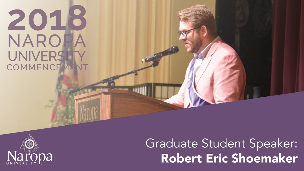 2018 Commencement - Graduate Student Speaker, Eric Shoemaker