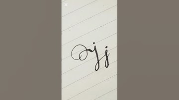 How to write J in Cursive Calligraphy #shorts #calligraphy #handwriting #art #trending #viralvideo