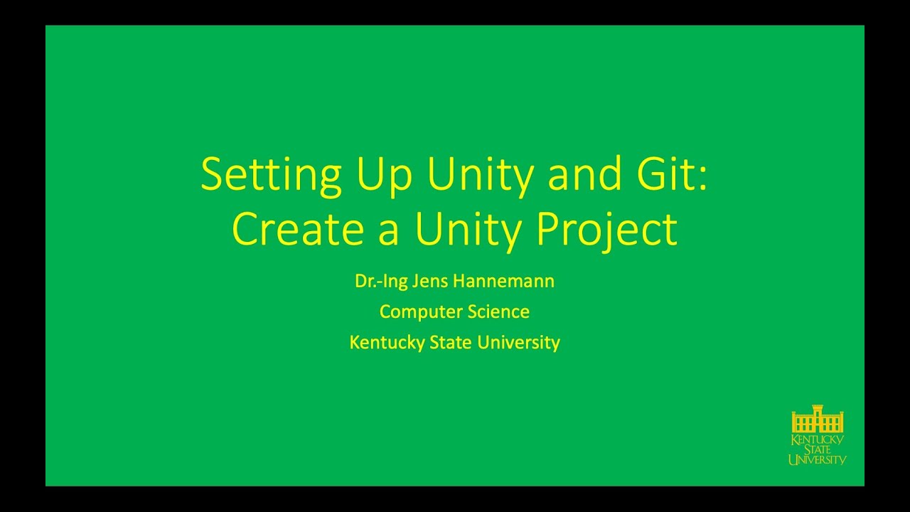 Create a Unity Project - YouTube