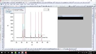 Obtaining FWHM Values from XRD Data with Origin
