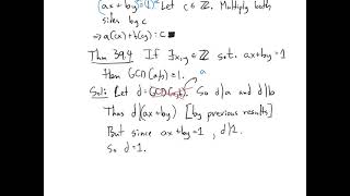 39 GCD and Linear Combinations