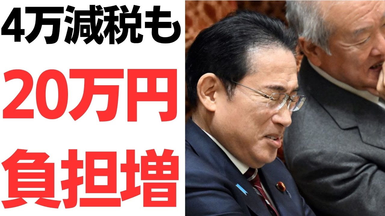 定額減税と社会保険料・家計負担を扱う動画のサムネイル
