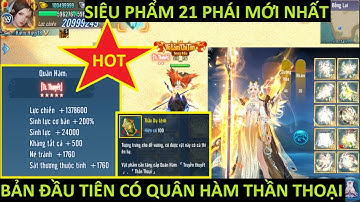 Xuất hiện bản VLTK Mobile Lậu 21 Phái đầu tiên có Quân Hàm Thần Thoại Up từ Thần Du Lệnh chuẩn Gốc