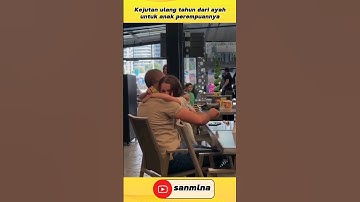 viral gadis kecil menangis haru ketika diberi kejutan ulang tahun oleh ayahnya #shorts #short #fyp