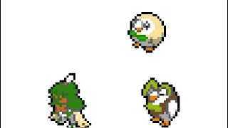 Rowlet Evolution Family! - Pokemon Pixel Art