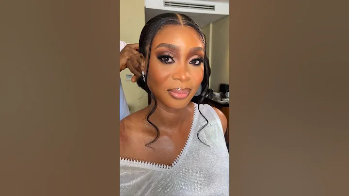 Beautiful soft glam bridal makeup for black women #makeuptutorial #bridalmakeup #bride #beauty