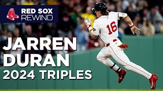 Jarren Duran 2024 Triples | Red Sox Rewind