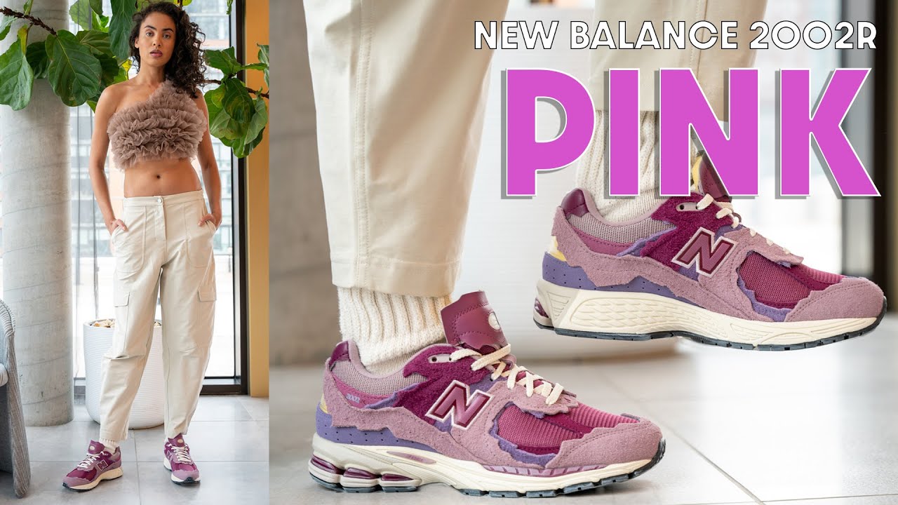 I LOVE THESE!! New Balance 2002R Protection Pack Pink On Foot Review & How  to Style