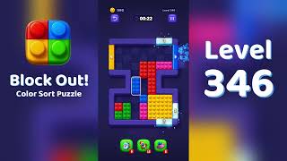 Block Out Level 346 Walkthrough 🧩 | All Levels Solution | Mini Boss