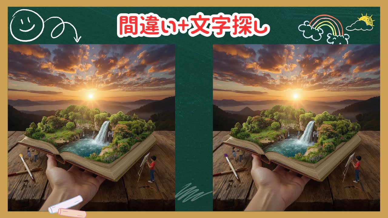 【まちがい探しタイム】#455　#間違い探し #複雑間違い探し #脳トレ #クイズ #挑戦者求む
