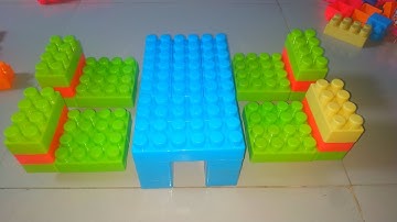 Satisfying DIY Dining table Asmr/building Blocks block game Lego #satisfying