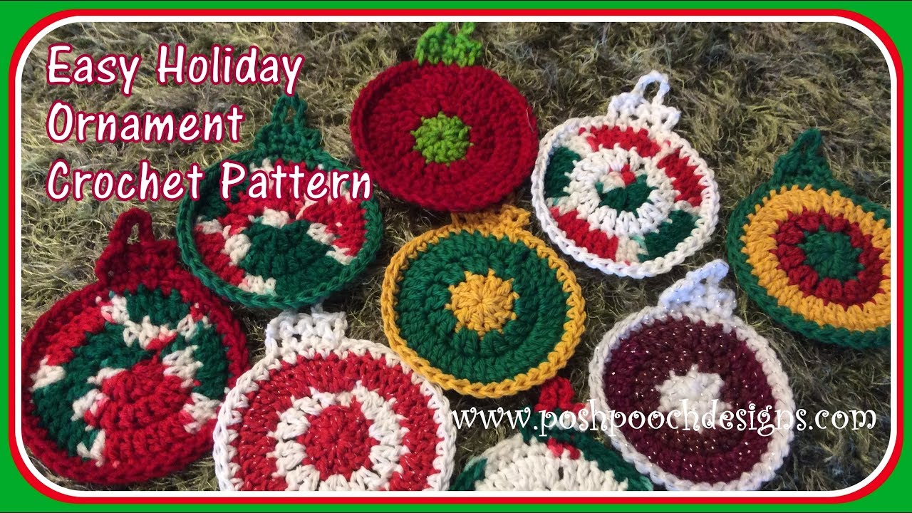 Easy Holiday Ornament Crochet Pattern YouTube