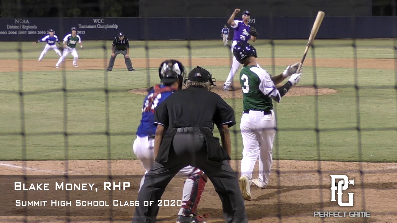 Blake Money Prospect Video, RHP, Summit High School Class of 2020 - YouTube