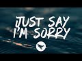 P!nk &amp; Chris Stapleton - Just Say I&#39;m Sorry (Lyrics)