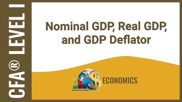 CFA® Level I Economics - Nominal GDP, Real GDP, and GDP Deflator