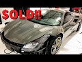 Rebuilding SALVAGE 2018 Ferrari 488!! - FINALLY SOLD IT!! [Part 4] (VIDEO #79)