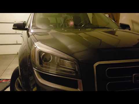 How to change the headlight bulb in a 2013 GMC ACADIA