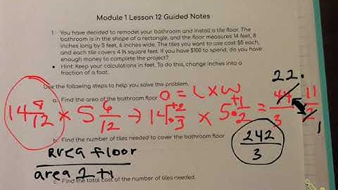 Module 1 Lesson 12 Guided Notes Class Video Part 1