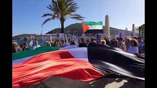 Concentración protesta por la escala en Cartagena del buque 'Borkum' con armamento militar.16 05 24