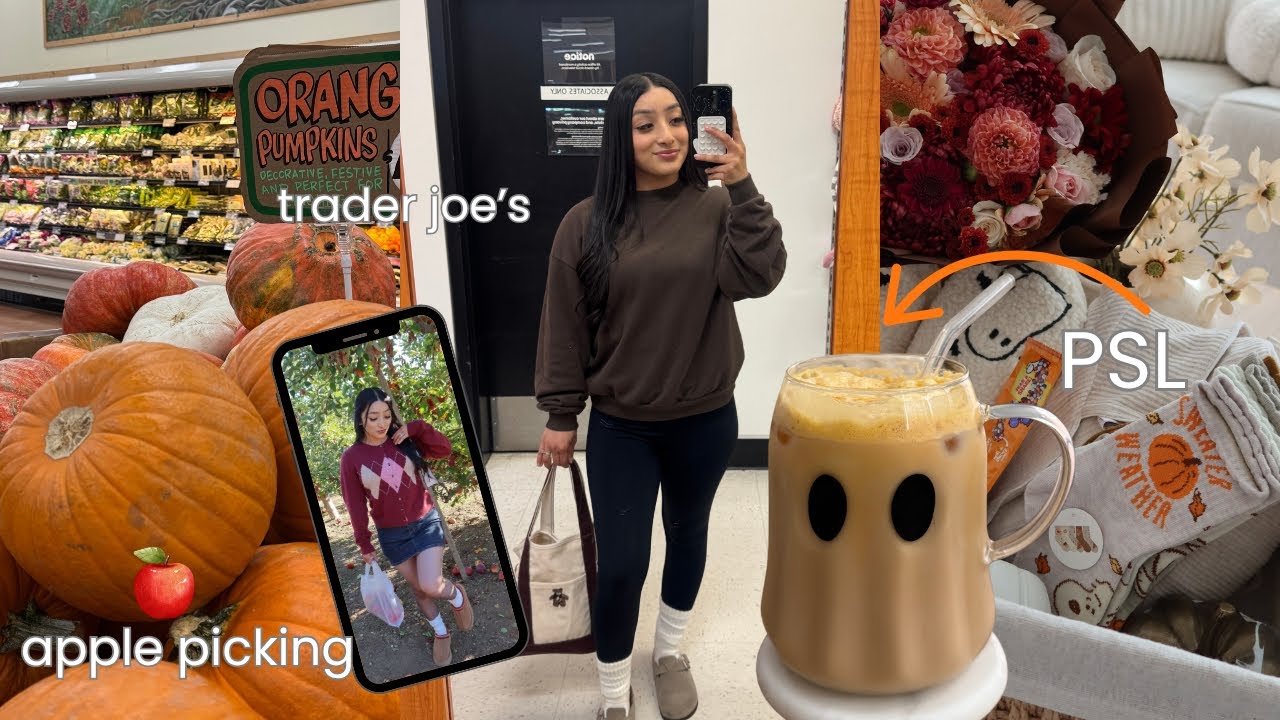 A Fall Day In My Life | Apple Picking, Spooky Basket, PSL