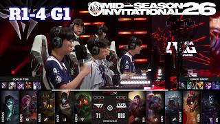 T1 vs BLG - Game 1 | Round 1 LoL MSI 2026 Main Stage | T1 vs Bilibili Gaming G1 full game screenshot 2