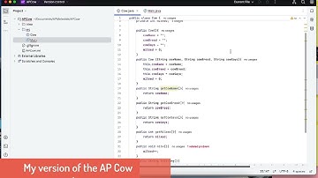 Accessor and Mutator Methods (AP)