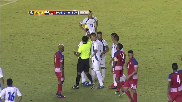 RED CARD El Salvador, Richard MENJIVAR No. 6 | @FE...