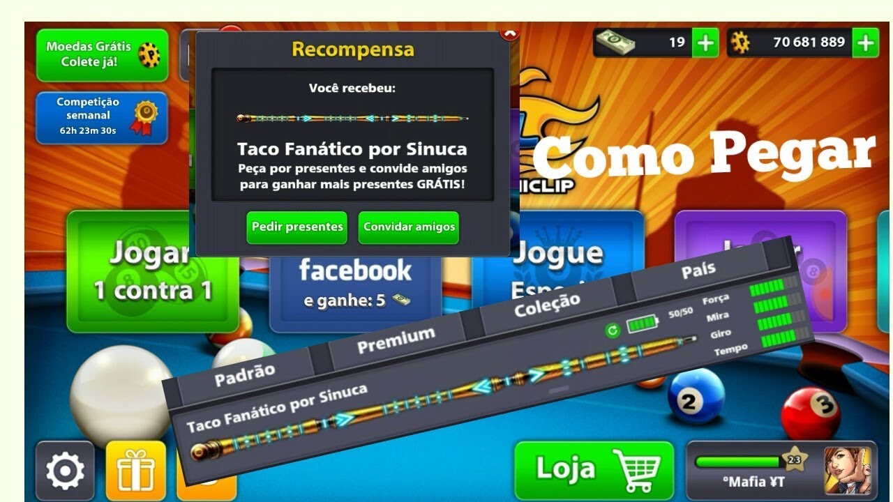 Nova AtualizaÃ§Ã£o |Tacos Gratis Sem pagar| 8 Ball Pool by ... - 