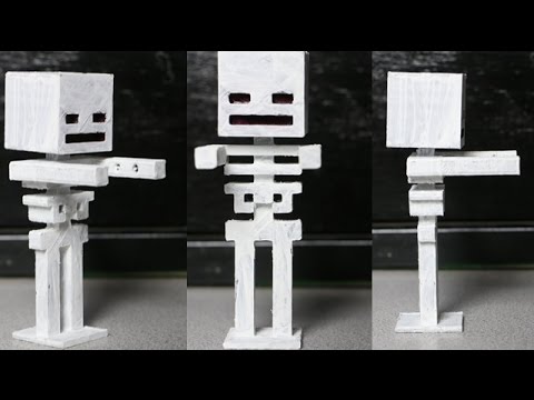 3d Printed Minecraft Skeleton Youtube 3d Printed Minecraft Skeleton Youtube