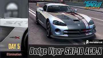 Need For Speed No Limits: Dodge Viper SRT-10 ACR-X | Proving Grounds (Day 5 - Elimination)