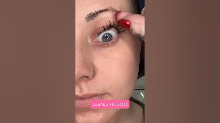lash map: 8 10 12 14 14💕#lashclusters #lashextensions #lashtransformation #diylashes