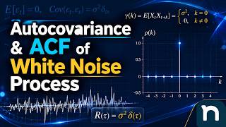 White Noise: The mathematical proof of zero correlation (in 2.5 min) #maths #discrete #mathematics