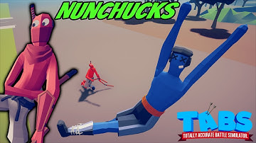 New Secret Unit Nunchucks vs EVERY FACTION 1v1 - Totally Accurate Battle Simulator TABS Mod
