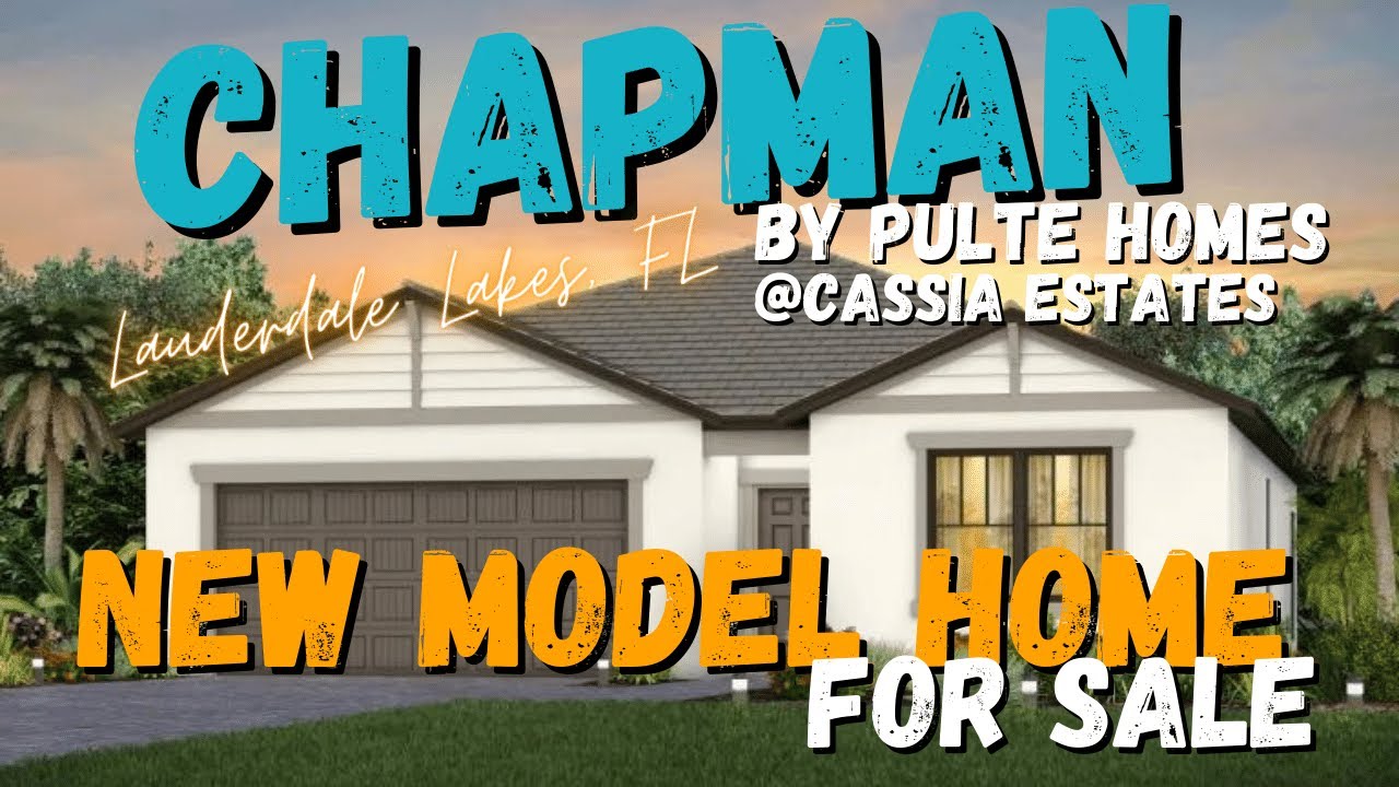 Pulte Homes Chapman 1662 SF, 3 Bedroom, 2 Bathroom, New Construction Home Lauderdale Lakes