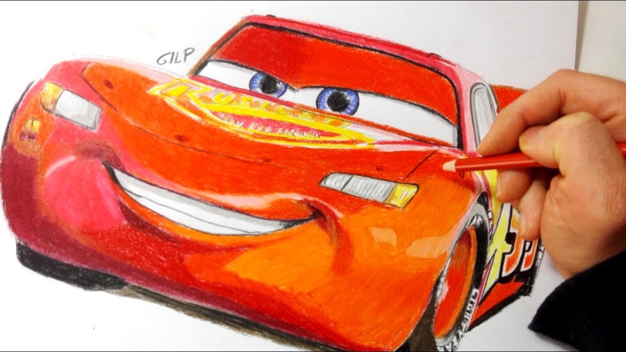 e disegnare Saetta McQueen di Cars Disegni Cartoni